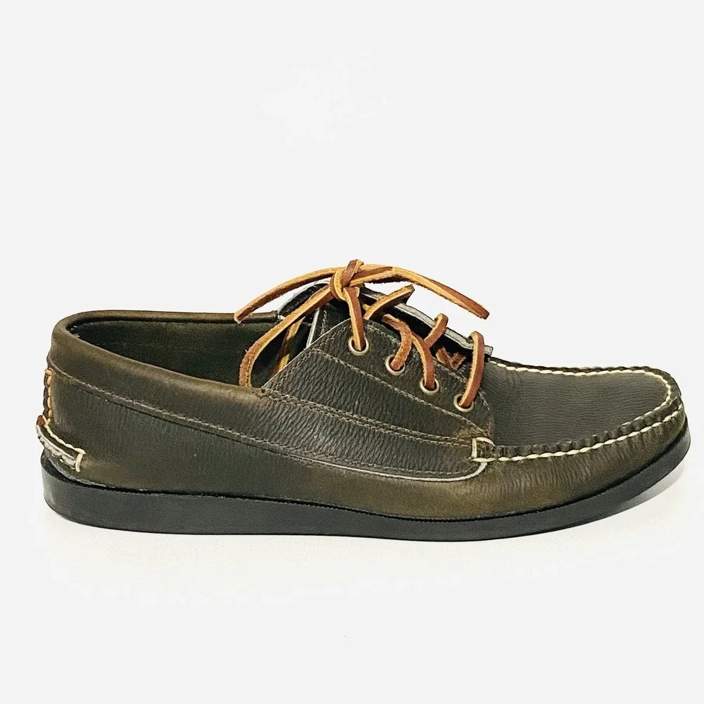Rancourt & Co Ranger Moc Moccasins Boat Shoes Baxter Green Made In USA Men's 7.5